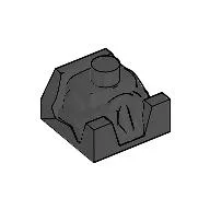 Racer Driver, Brick Special 2 x 2 No Head / Black