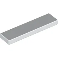 Tile 1 x 4 with Groove / White