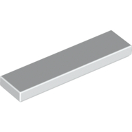 Lego Tile 1 x 4 with Groove / White