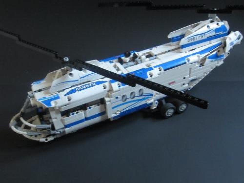 Lego 42025 D Model: Tandem Rotor Helicopter