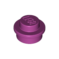 Lego Plate Round 1 x 1 with Solid Stud / Magenta