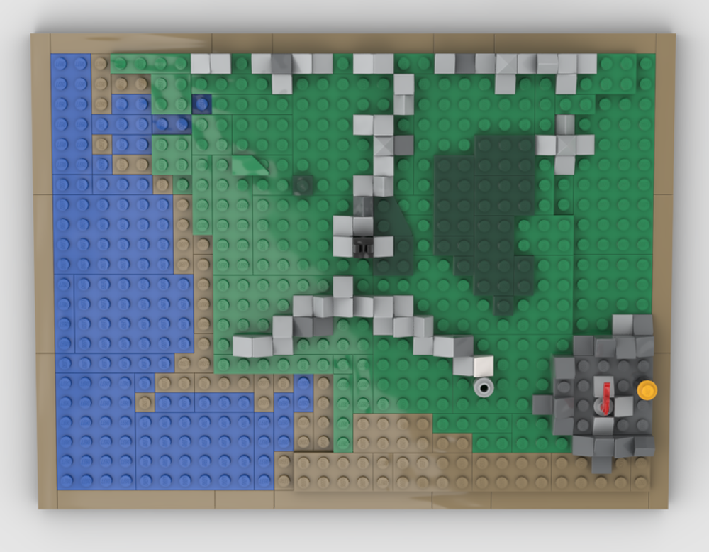 Lego Lord of the Rings Middle Earth Map
