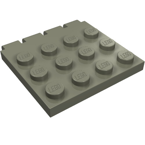 Lego Hinge Vehicle Roof 4 x 4 / Dark Gray