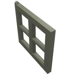 Window 2 x 4 x 3 Pane / Dark Gray