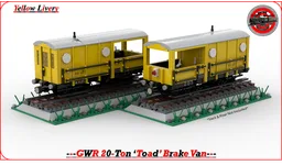 (Yellow) GWR 20T 'Toad' Brake Van (8-w)