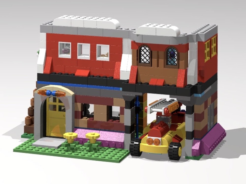 Lego 10698 Fire Department + Vintage Fire Truck