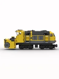 Lego snow plow train