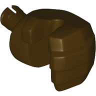 Lego Hand Hulk - Left / Dark Brown