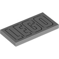 Lego Tile 2 x 4 with 'LEGO' print
