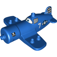 Lego Duplo Airplane with Skipper Riley Print / Blue