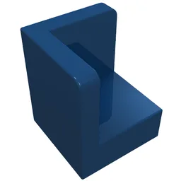 Panel 1 x 1 x 1 Corner / Dark Blue
