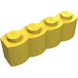 Brick Special 1 x 4 Palisade [aka Log] / Yellow