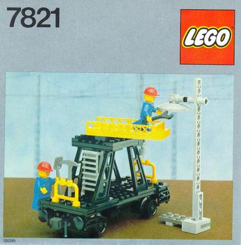 Lego Overhead Gantry and Lighting Maintenance Wagon