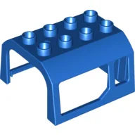 Duplo Train Locomotive Cabin Roof 2 x 4 Studs / Blue