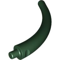 Lego Animal Body Part / Plant, Tail / Claw / Horn / Branch / Tentacle, End Section / Dark Green