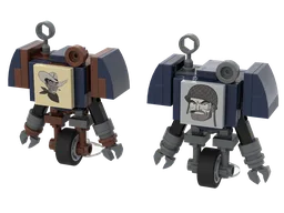 Minifig-Scale Fallout Robots