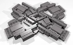 LEGO Train Diamond Crossing, version 11