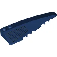 Brick Wedged, Curved 10 x 3 Right with Black Lines (Grill) Print / Dark Blue