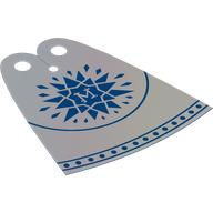 Lego Neckwear Cape, Standard, Long with Blue Star, 'M' print / Blue