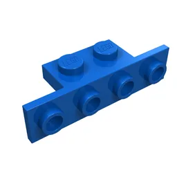 Bracket 1 x 2 - 1 x 4 [Square Corners] / Blue