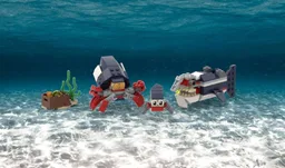 Hermit Crabs Cartoon Style (incl. Goofy Anglerfish)