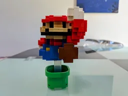 Mario 3D 8-Bit Statue