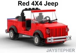 Red 4x4 Jeep