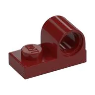 Plate Special 1 x 2 with Pin Hole on Top / Dark Red