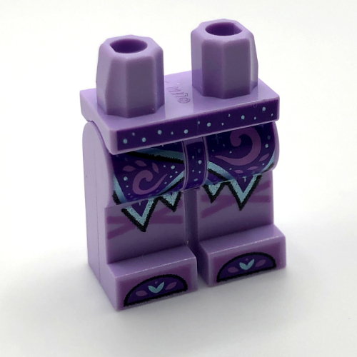 Lego Hips and Lavender Legs with Dark Purple Skirt, Shoes