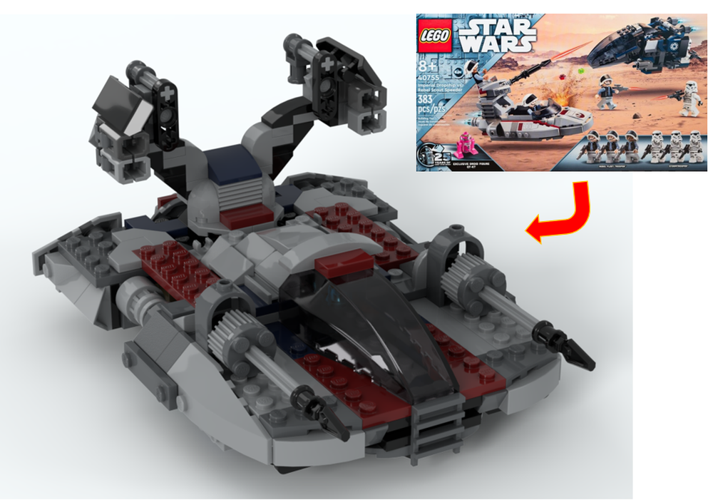 Lego 40755 AAC-1 Speeder tank - Alternate Build