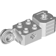Technic Brick Special 2 x 2 with Axle Hole, Rotation Joint Ball Half [Vertical Side], Vertical Axle Hole End / Very Light Bluish Gray