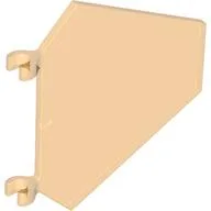 Flag 5 x 6 Hexagonal with U Clips / Trans-Orange