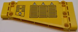 Technic, Panel Plate 5 x 11 x 1 Tapered with Air Outlet Grilles, Hatches and Electricity Danger Signs Pattern Model Right Side (Sticker) - Set 42055
