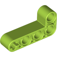 Lego Technic Beam 2 x 4 L-Shape Thick / Lime