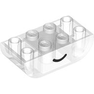Lego Brick Curved Inverted 2 x 4 Double, Curved Line (Smile) Print