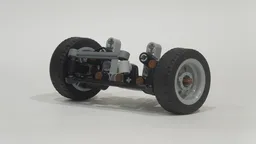 Compact lego front axle with independent suspension