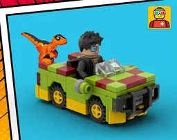 Tiny Jurassic Park Car