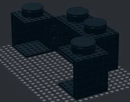 4 hinged 2x2 big brick