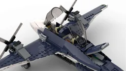 31039 Dual propeller plane