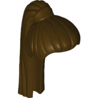 Lego Hair Ponytail Long Straight with Tie / Dark Brown