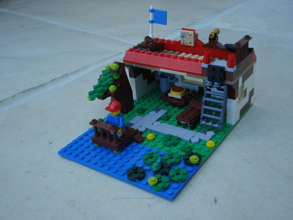 Lego 31010 lodge with pond