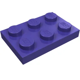 Plate 2 x 3 / Dark Purple