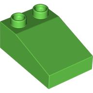 Lego Duplo Brick 3 x 2 Slope 33° / Bright Green