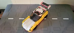 White-Yellow Hatchback