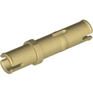 Technic Pin Long without Friction Ridges, with Anti-Roll Notch / Tan