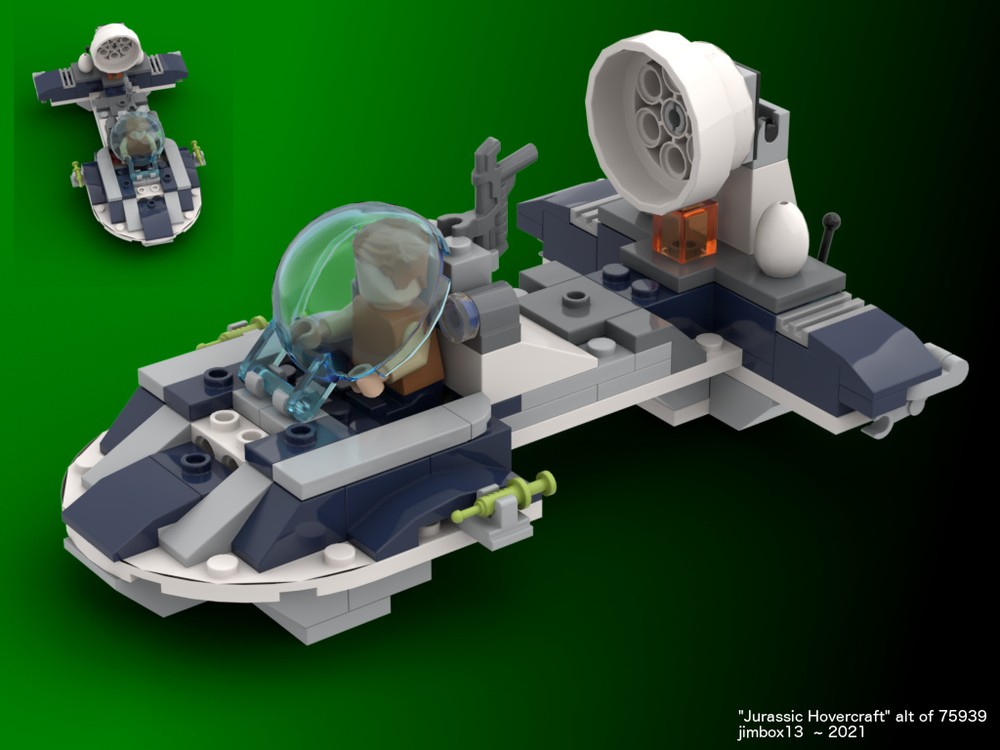 Lego Jurassic Lab Hovercraft