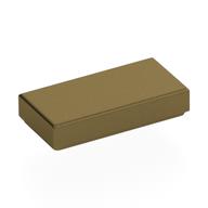 Lego Tile 1 x 2 with Groove / Metallic Gold