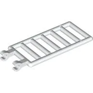Bar 7 x 3 with Double Clips (Ladder) [Round Clips] / White