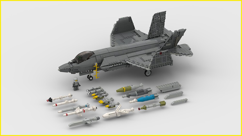 Lego Lockheed Martin F-35 C (Carrier Variant) Lightning II | 1:34 Scale