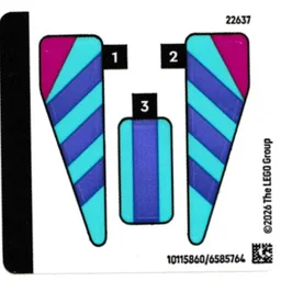 Sticker Sheet 1 for Set 30734-1 / [No Color/Any Color]